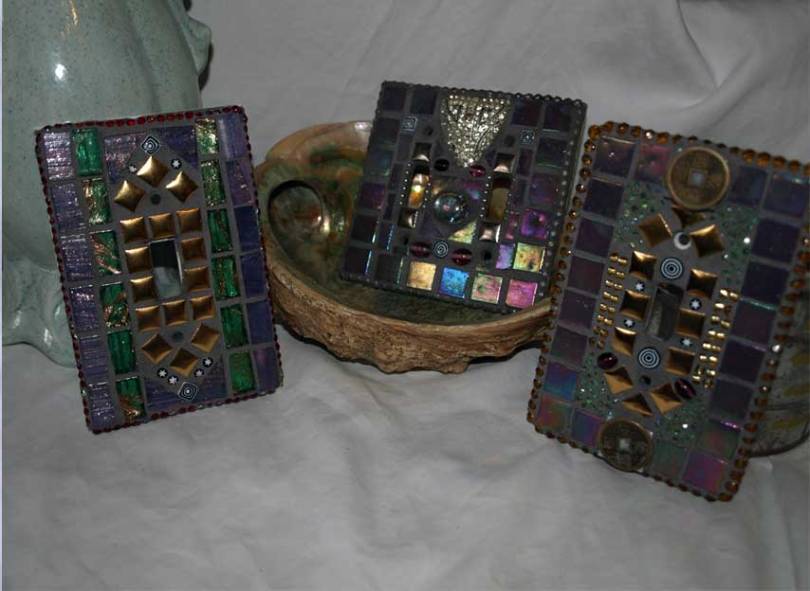 mosaic tile lightswitch covers