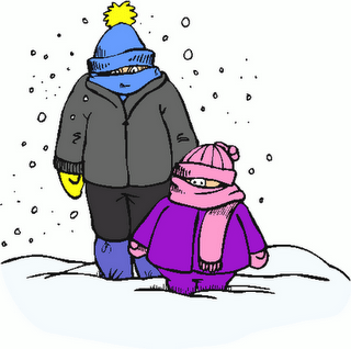 bundled up for winter