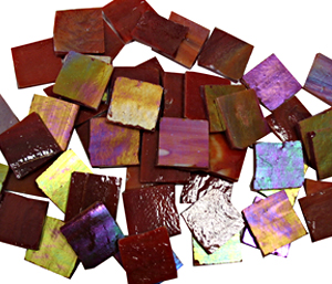 Iridescent Red Tile