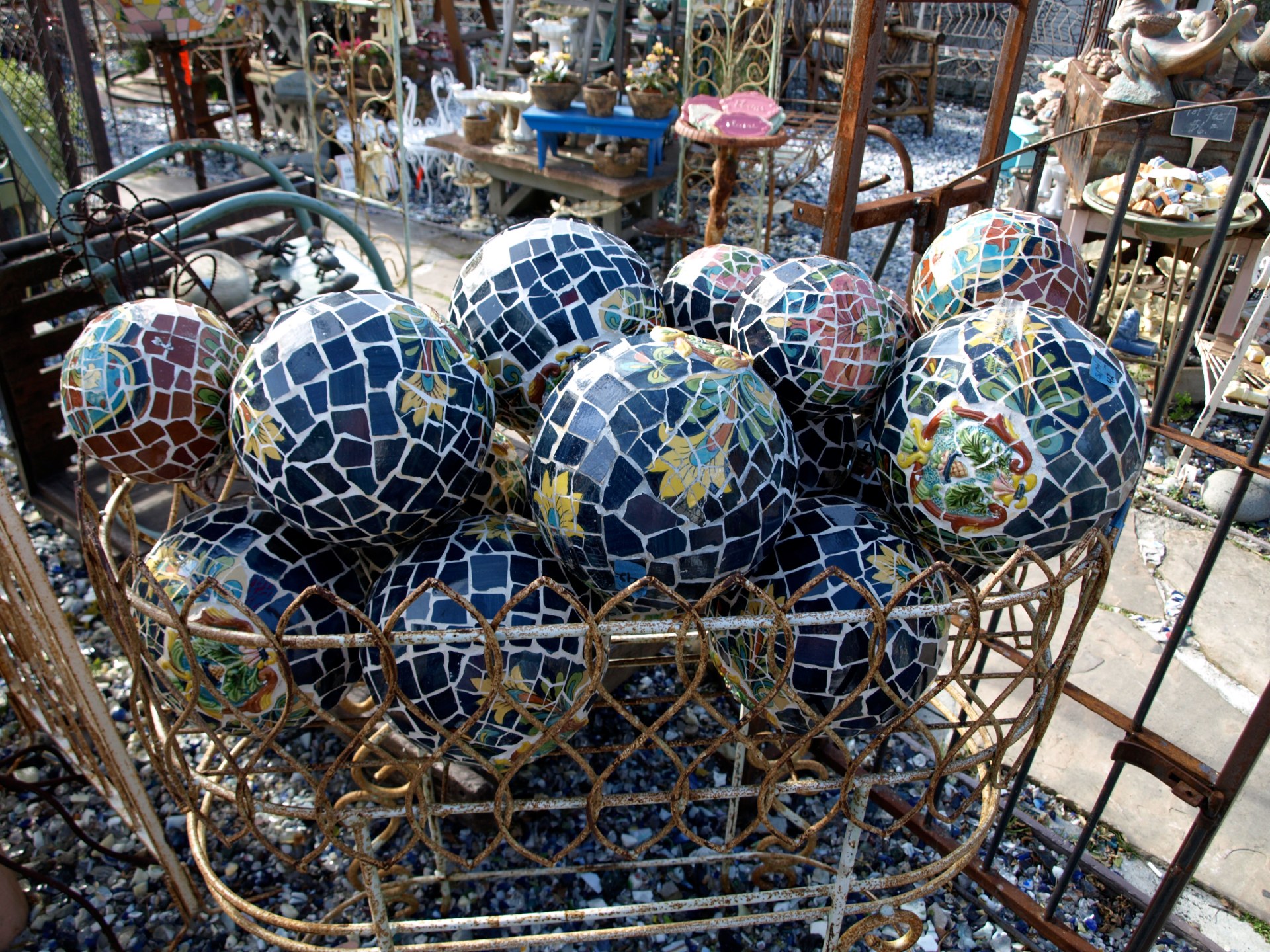 mosaic tile balls
