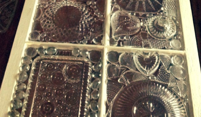 Vintage Window glass-mosaic