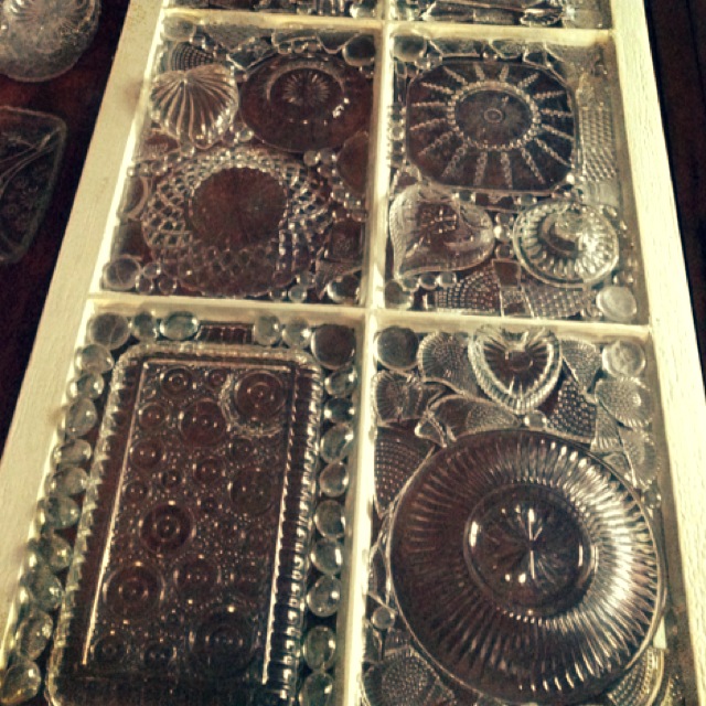 Vintage Window glass-mosaic