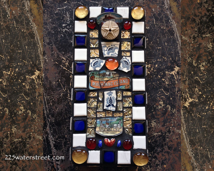 Mackinac Island Mosaic Tile Incense Holder