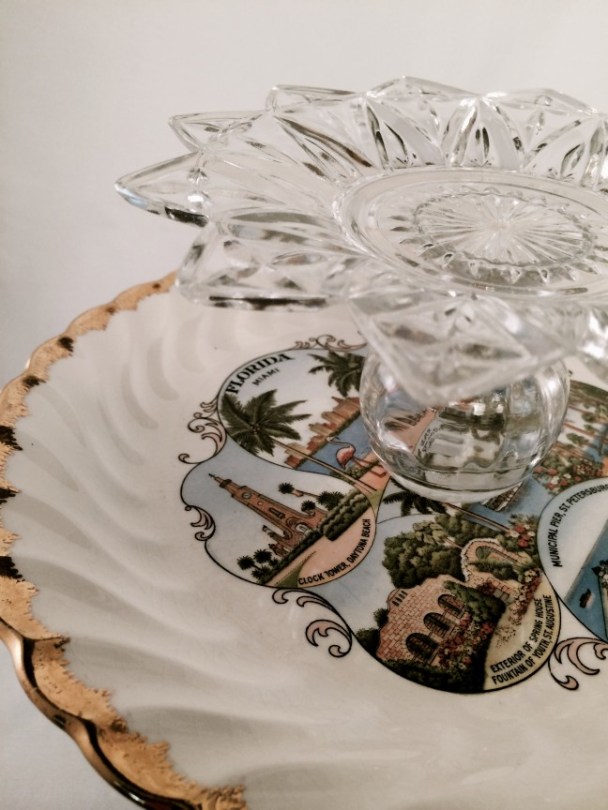 Upcycled Centerpiece Tiered