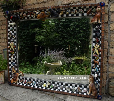 Lady and the Tramp Mosaic Tile Dog Mirror