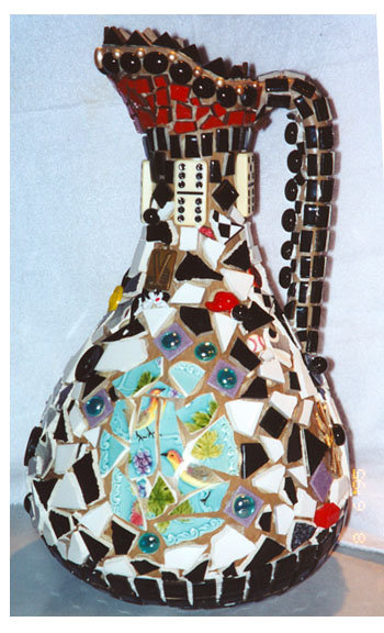 mosaic tile vase