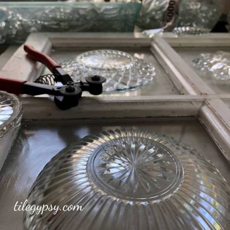 Glass on Glass Vintage Window Art 